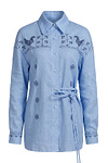 Women's embroidered shirt Dawn blue